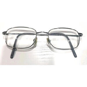 Marchon Flexon 610 No Nose Pad Gunmetal Rectangle Unisex Eyeglasses 51-18 140